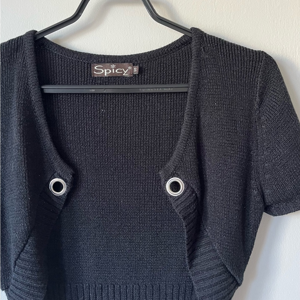 y2k Knit Short-Sleeved Shrug